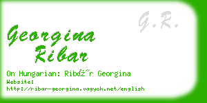 georgina ribar business card